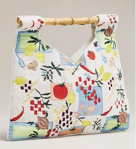 งานฝีมือปักลาย AL MALIK CRAFT กระเป๋าคลัทช์ทรงต่างๆ ทำมือประดับลูกปัด ดีไซน์เนอร์ ผ้าฝ้าย รูปทรงตามสั่ง สไตล์โบฮีเมียน สำหรับงานกลางคืน - Product Image 4
