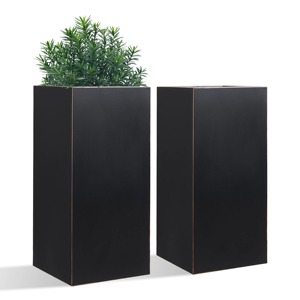 Jardinière en bois blanc pour plantes succulentes avec pieds, design moderne et minimaliste pour pots de fleurs de jardin - Product Image 4