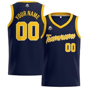 Maillot de basketball vintage respirant pour homme 2026 de haute qualité, personnalisable avec nom d'équipe, imprimé par transfert thermique, sans manches, en Spandex/Nylon - Product Image 1