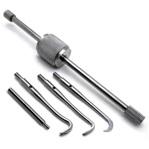 เครื่องมือผ่าตัดทางทันตกรรมสแตนเลสสตีล ด้ามจับแบบมีลายคลื่น คลาส 1 สีเงิน - Product Image 1