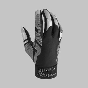 Guantes de esqueleto acolchados de fútbol americano genuino Guantes cómodos de protección de manos Servicio OEM personalizado con función adhesiva - Product Image 4