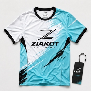 เสื้อยืด ZIAKOT รุ่นใหม่ ดีไซน์พิเศษสำหรับผู้ชาย สีดำ-ขาว-ทองโบราณ สำหรับออกกำลังกาย - Product Image 4