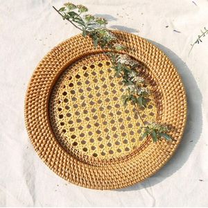Round <b>Placemat</b> Handmade Natural Woven <b>Table</b> Mat Eco Friendly <b>Dining</b> <b>Table</b> Decor for Kitchen Restaurant Hotel Wholesale - Product Image 6