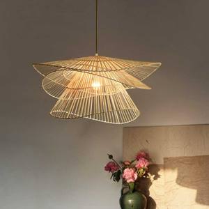 Lámpara Colgante de Mimbre de Ratán Tejida a Mano de Proveedor Vietnamita, Luz de Mimbre para Decoración de Comedor de Restaurante - Product Image 3
