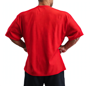 Short Sleeve <b>Men's</b> Casual Solid Color Sports T-<b>shirt</b> Texture Wrinkle Training Basketball Elasticity Quick Drying Eco-Friendly - Product Image 5