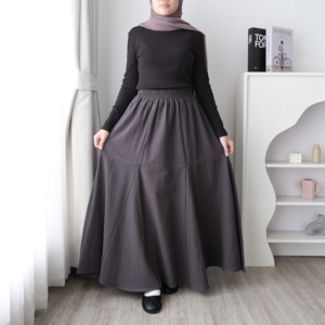 Women's Linen <b>Skirt</b> with Jumbo Size Premium Comfort by ByMeldev Angel - Product Image 2