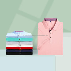 Polo de golf à manches courtes pour homme de haute qualité, conçu sur mesure, tissu tricoté de marque propre - Product Image 3