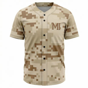 Camiseta de Béisbol Premium con Camuflaje, Transpirable, Deportiva, Uniforme Urbano, Ropa Personalizada para Equipos MALUZA INDUSTRIES - Product Image 1