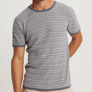 <b>Linen</b> Cotton Men's Tshirts Short Sleeve Tshirt for Men <b>Summer</b> Knitted O-Neck T <b>Shirt</b> Customized T-<b>shirts</b> With logo - Product Image 1