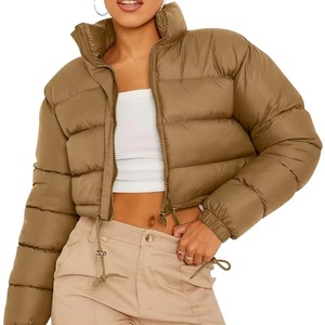 Oversized fit Women's Short <b>Puffer</b> Coat Ladies <b>Cropped</b> Bubble <b>Jacket</b> Custom Clothing Factory Women Casual wear Wholesale Supply - Product Image 6