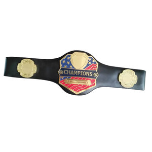 Ceinture de champion personnalisable, titre de lutte premium, design drapeau américain, trophée sportif de haute qualité - Product Image 3