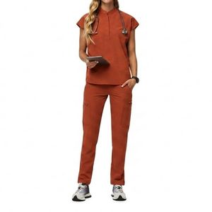Custom Nurse <b>Scrubs</b> <b>Set</b> Breathable Medical Uniform Comfortable Hospital Workwear OEM Apparel Manufacturer Nurse <b>Scrubs</b> <b>Set</b> - Product Image 5