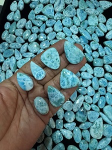 Larimar Premium AAA Cabujón, Gema Azul Natural, Forma y Tamaño Personalizados, Piedra Suelta al por Mayor para Fabricación de Joyas - Product Image 1