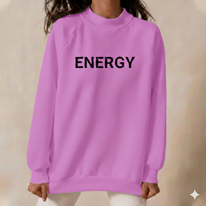 Prix de gros – Sweat-shirts molletonnés oversize pour femmes à col montant avec logo brodé sur le devant, couleurs et tailles personnalisables - Product Image 2