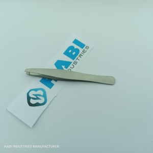แหนบถอนขนคิ้ว HABI INDUSTRIES HI-EBT-251 คุณภาพสูง ดีไซน์ใหม่ ผลิตตามสั่ง ทำจากสแตนเลส ป้องกันไฟฟ้าสถิตย์ ผลิตด้วยมือ - Product Image 3
