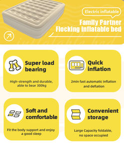 Kasur udara Kemah tiup ukuran ganda, kasur angin tunggal ukuran ganda untuk berkemah - Product Image 5