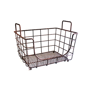 Premium <b>Rectangular</b> Metal Wire Storage <b>Basket</b> for Kitchen Pantry Cabinet and Countertop Organization - Product Image 1