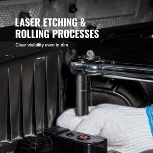 Set di chiavi a bussola a impatto da 23 pezzi con attacco da 1/2 pollice, a 6 punte, in acciaio legato Cr-V, misure SAE (da 7/16 a 1 pollice) e metriche - Product Image 6