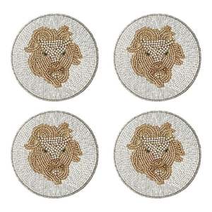 Elegante juego de posavasos de cuentas de vidrio, perfecto para anfitrionger invitados y crear presentaciones hermosas en la mesa de comedor. - Product Image 1