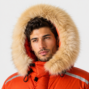 <b>Mens</b> Premium Winter Puffer <b>Jacket</b> Heavy Duty Parka Fur Hooded Down Coat Waterproof Outdoor <b>Reflective</b> Safety Stripe - Product Image 6