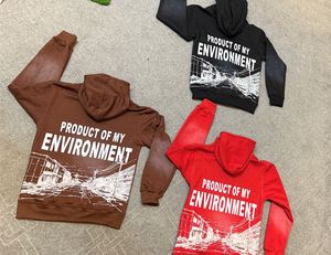Nouvelle arrivée : sweat à capuche zippé en molleton de coton avec impression sérigraphique sur le devant et le dos, personnalisable pour homme, effet délavé soleil et strass. - Product Image 5