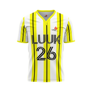 Camisetas de Fútbol Personalizadas para Hombre, Tallas Grandes, 100% Poliéster, Transpirables, Antibacterianas, con Logotipo Personalizado - Product Image 1