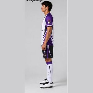 Soccer Uniform Lightweight Soccer Team Outfit Full Sublimation Jersey And Shorts Moisture Wicking <b>Athletic</b> Sportswear - Product Image 3