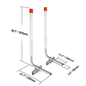 Pali Guida per Rimorchio Barca con Luce LED da 60 Pollici, 2 Pezzi, in Acciaio ad Alta Durezza, Guide per Rimorchio in PVC - Accessori Premium per Imbarcazioni - Product Image 5