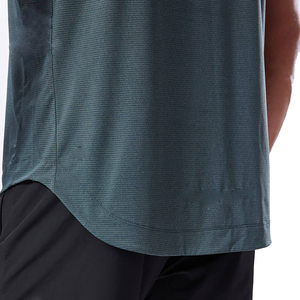 Camiseta Deportiva Casual de Manga Corta para Hombre, Cuello Redondo, Ajuste Holgado, Secado Rápido, Color Sólido, Tejido de Punto, 100% Algodón, 180 Gramos - Product Image 5