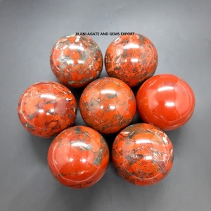 Gran oferta, ágata de jaspe Brecciated Natural, bola de cristal de cuarzo pulido de alta calidad, artesanías de piedra semipreciosa para el hogar - Product Image 1