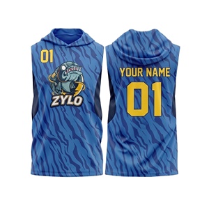 เสื้อเจอร์ซีย์ฟุตบอลแบบมีฮู้ดไม่มีแขนสั่งทำพิเศษสำหรับทีมเยาวชน 7v7 พร้อมชุดรัดกล้ามเนื้อ - Product Image 4