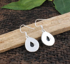 Natural Black <b>Onyx</b> Drop <b>Earrings</b> 925 Sterling Silver Minimalist Luxury Gift Jewelry Unisex - Product Image 6