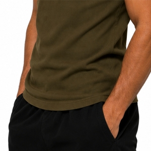 Camiseta sin mangas acanalada personalizada para hombre, tela suave, ajuste cómodo, diseño sin mangas, camiseta de gimnasio, ropa deportiva de primera calidad para hombre - Product Image 5