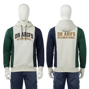 Sudadera con Capucha de Invierno 100% Algodón con Logotipo Personalizado Bordado, Ropa Casual Urbana para Hombre, Venta al Por Mayor OEM - Product Image 1