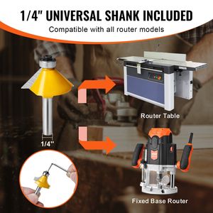 Set di 15 Frese per Router con Punta in Carburo, Gambo da 1/4 di Pollice, con Custodia in Plastica, Utensili Professionali per Lavorazione del Legno - Product Image 3