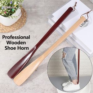 Calzador de madera maciza, herramienta para el hogar, 1 unidad, portátil, artesanal, con mango largo, accesorio para calzado, calzador de madera natural profesional - Product Image 3