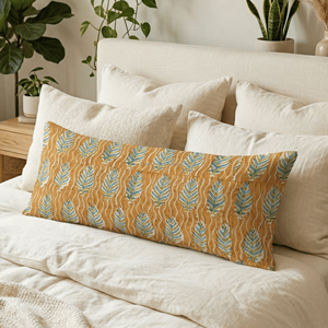 Large Size 14x36 Lumbar Accent Body Printed <b>Pillowcase</b> Indian Wholesale Custom Size Removable Leaf Printed <b>Pillowcase</b> - Product Image 2