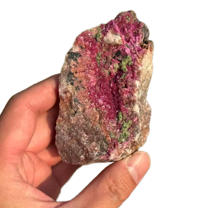 <span class=keywords><strong>Calcite</strong></span> Cobaltoana Naturale con Malachite, Rara Cristallina Rosa, per Decorazione Casa e Pietre Curative, Vendita all'Ingrosso - Product Image 2