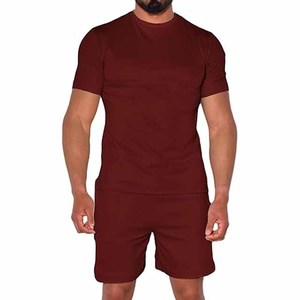 High Quality Summer Custom Logo Cotton <b>Men's</b> <b>Shorts</b> <b>and</b> <b>T</b> <b>Shirt</b> <b>Sets</b> Jogger 2 Piece <b>Set</b> <b>Shorts</b> <b>Set</b> for <b>Men</b> - Product Image 1