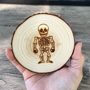 Spooky Halloween Wooden <b>Drink</b> <b>Coasters</b> Suitable For Party Decor Table Protection And Fun Festive Gift Set Handcrafted From India - Product Image 3
