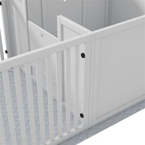 Cuccia Classica in Legno di Abete per Cani, Casetta per Piccoli Animali con Tetto in Acciaio e Materiale in Feltro per Razze Piccole - Product Image 5