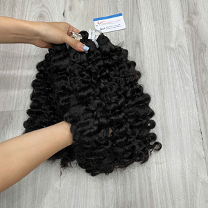 Extensiones de Cabello Rizado Birmano Vietnamita Más Vendidas, 100% Cabello Humano, Suave y Sedoso, Proveedores de Cabello - Product Image 6