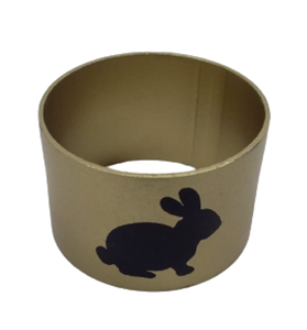 Anillo de Servilleta Navideño Dorado Metálico, Decorativo, para Mesa, con Acabado Dorado, para Mesa de Comedor, Bodas y Fiestas - Product Image 4