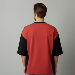 T-shirts surdimensionnés pour hommes, logo imprimé sur le devant, col rond, manches courtes, 100% coton, grande taille, décontracté, hip hop, été - Product Image 5