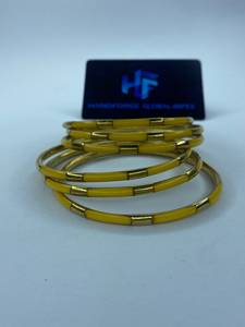 Women's Fashion Brass <b>Resin</b> Bangles Sustainable Handmade Custom Logo Private Label Ethnic Style Party Occasion Uttar Pradesh - Product Image 3