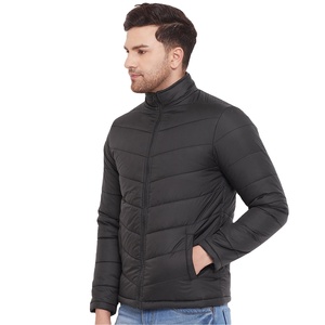 Vente en gros Vestes solides pour femmes Manteaux en duvet bouffant épais et chauds Veste bouffante d'hiver personnalisée à fermeture éclair pour hommes - Product Image 5