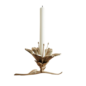 Stylish Metal Aluminum <b>Gold</b> Color Antique Design <b>Candelabra</b> Weddings Table Centerpieces Decoration Unique Concrete Luxury - Product Image 3