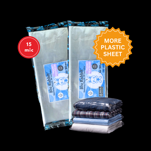 Bolsas de Plástico Transparentes de Polipropileno PP de 15 Micras, Blu Rabbit Extra Pequeñas, 30 x 50 cm, Hechas en Indonesia para Lavandería - Product Image 2