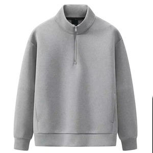 Sweat-shirt à col rond pour homme, 100% coton, respirant, doublé, coupe classique, logo personnalisé, prix de gros en vente - Product Image 2