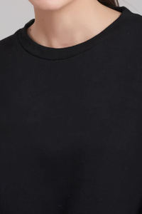 Oversized Crewneck sweatshirts Plain <b>Drop</b> Shoulder Women's Pullover Sweatshirt Casual Short Autumn Oversized women Sweatshirts - Product Image 6